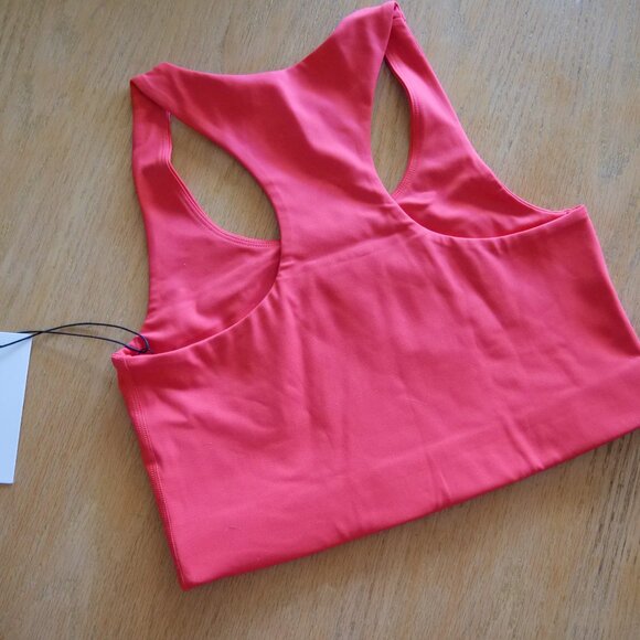 NWT girlfriend collective Paloma Racerback Bra in Lollipop - Picture 2 of 5